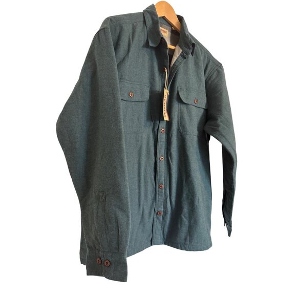 Redhead Deep Sea Fleece Lined Flannel Shirt size Large Men’s Button Up NWT - Picture 7 of 8